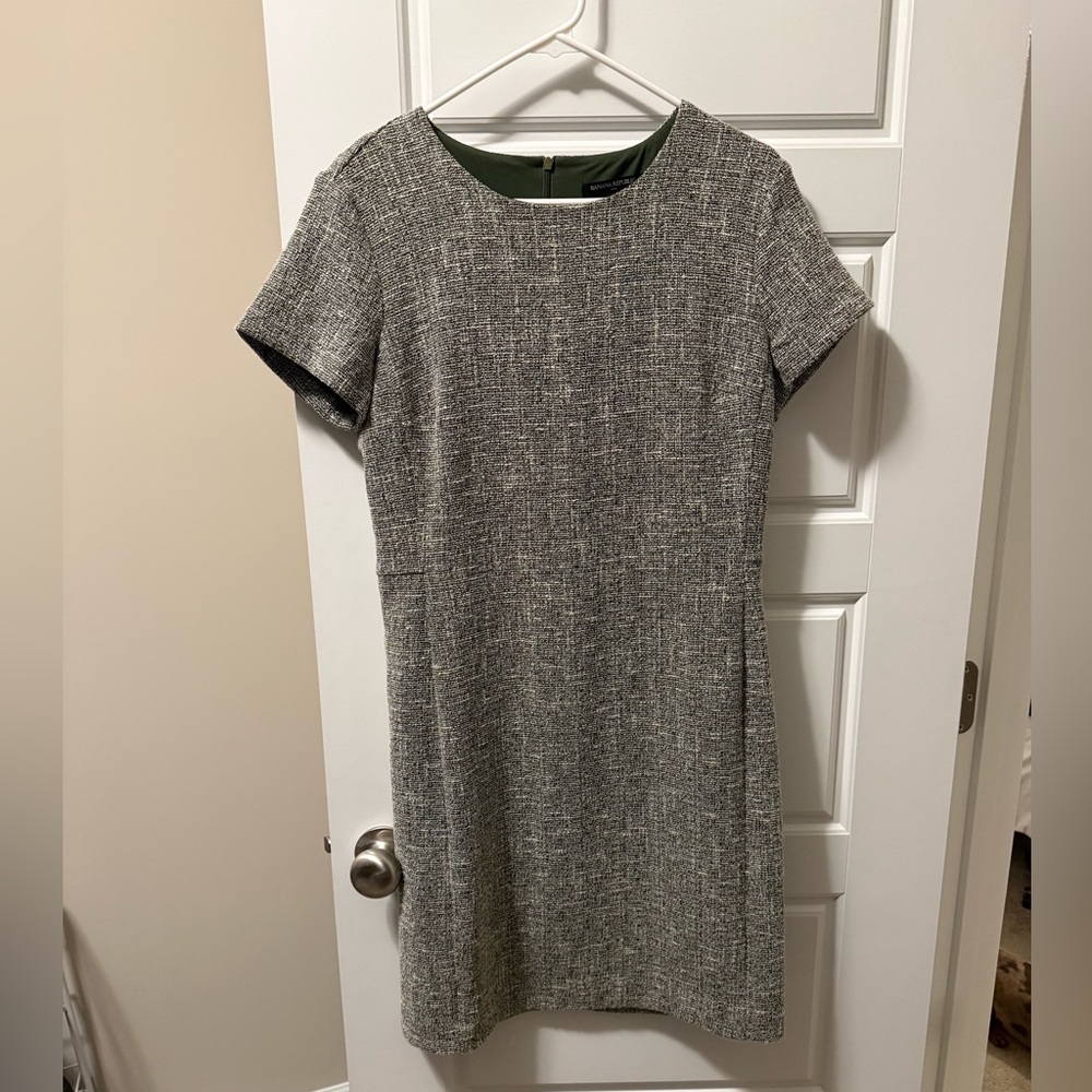 Banana Republic Green and White Dress